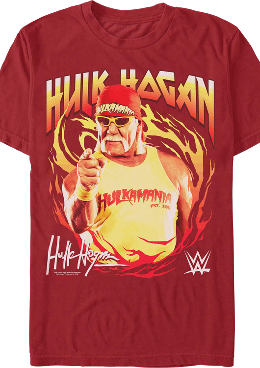 Pointing Hulk Hogan T-Shirt - main product image