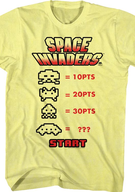 Points Space Invaders T-Shirt - main product image