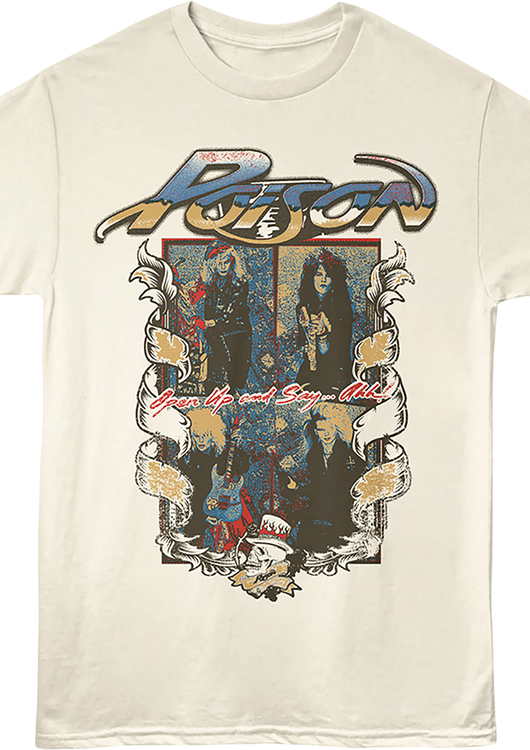 Open Up and Say Ahh Collage Poison T-Shirt - main product image
