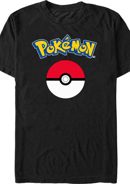 Poke Ball Logo Pokemon T-Shirt - main product image