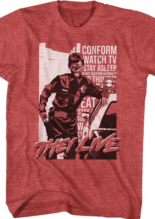 Police Propaganda They Live T-Shirt - main product image
