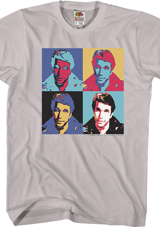 Pop Art Fonzie Happy Days T-Shirt - main product image