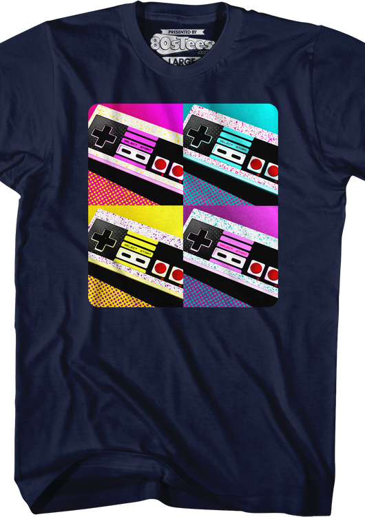 Pop Art Game Controllers Nintendo T-Shirt - main product image