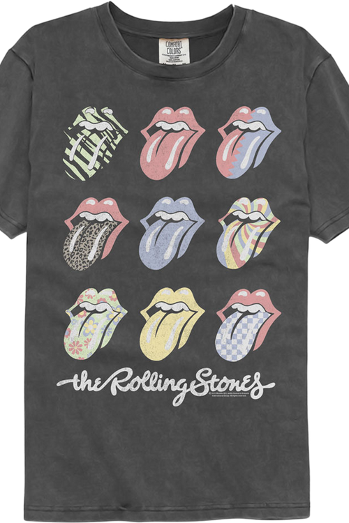 Pop Art Tongues Rolling Stones Comfort Colors Brand T-Shirtmain product image
