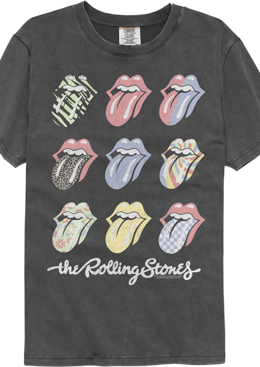Pop Art Tongues Rolling Stones Comfort Colors Brand T-Shirt - main product image