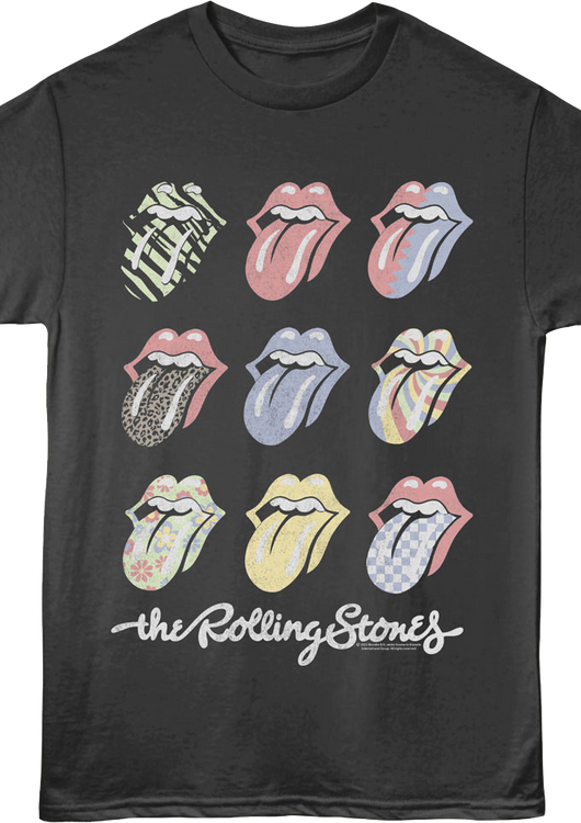 Pop Art Tongues Rolling Stones T-Shirt - main product image