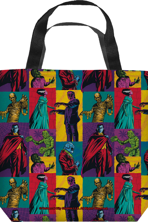 Pop Art Universal Monsters 18 x 18 Trick or Treat Tote Bagmain product image