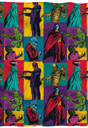Pop Art Universal Monsters 36x58 Fleece Blanket