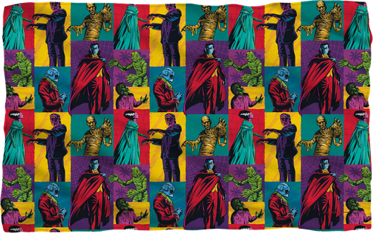Pop Art Universal Monsters 36x58 Fleece Blanket - main product image