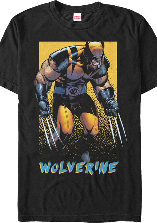 X-Men Wolverine Poster Marvel Comics T-Shirt - main product image