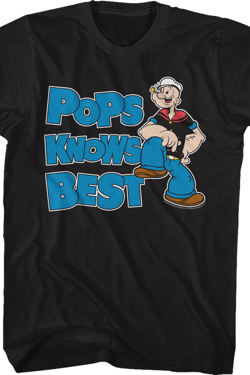 Pops Knows Best Popeye T-Shirtmain product image