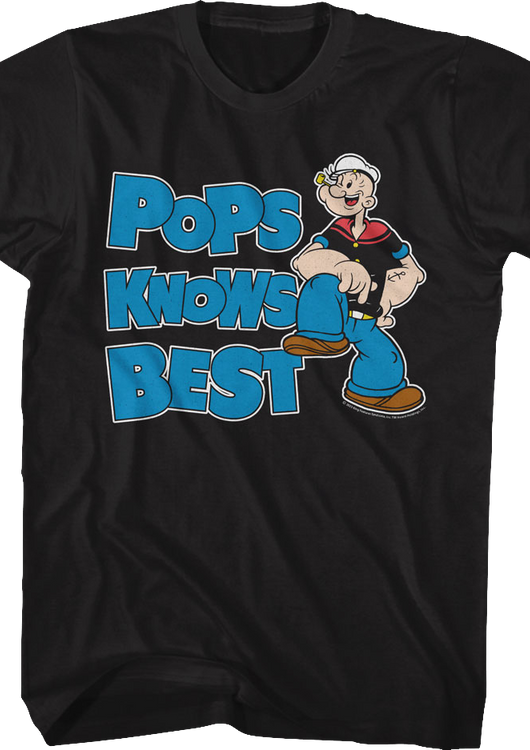 Pops Knows Best Popeye T-Shirt - main product image