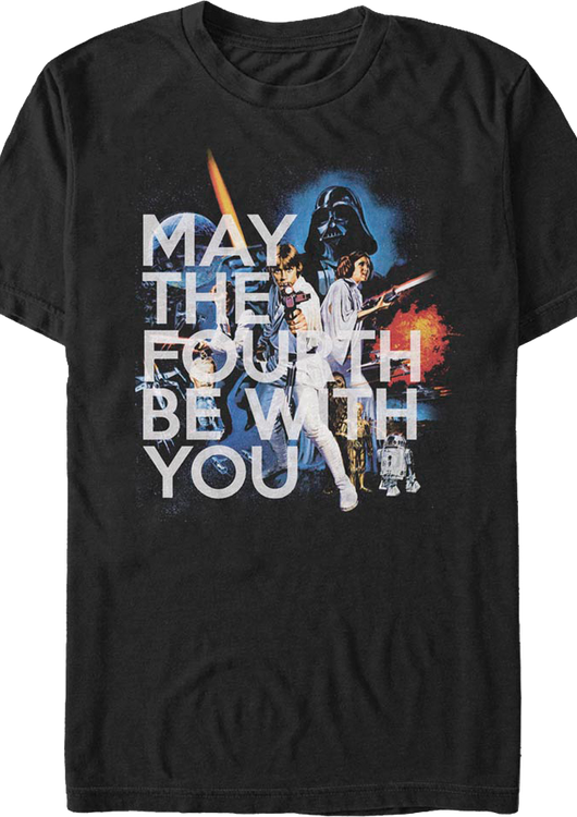 Poster Art May The Fourth Be With You Star Wars T-Shirt - main product image