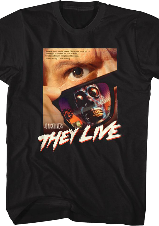 Poster They Live T-Shirt - main product image