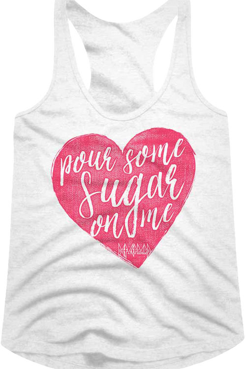 Ladies Pour Some Sugar On Me Def Leppard Racerback Tank Topmain product image