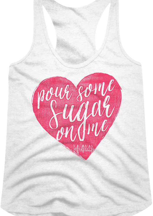 Ladies Pour Some Sugar On Me Def Leppard Racerback Tank Top - main product image