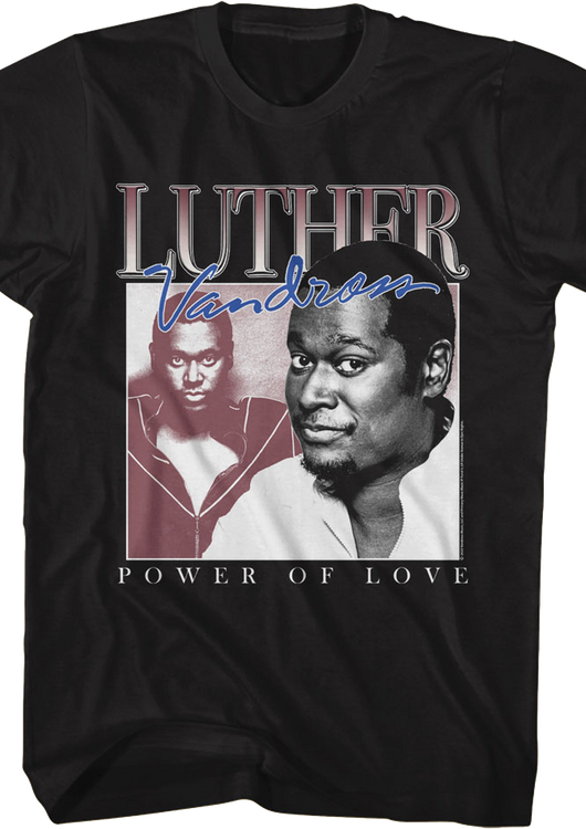 Power Of Love Collage Luther Vandross T-Shirt - main product image