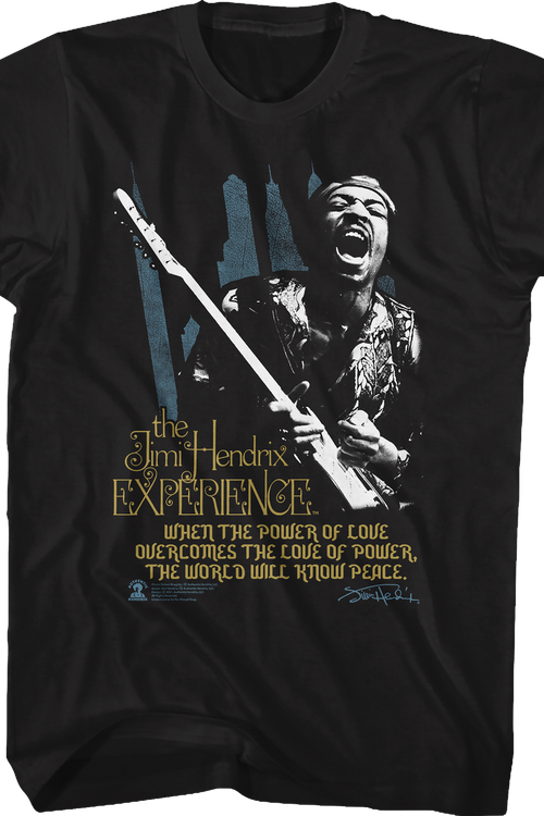 Power Of Love Jimi Hendrix T-Shirt - main product image