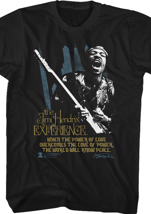 Power Of Love Jimi Hendrix T-Shirt - main product image