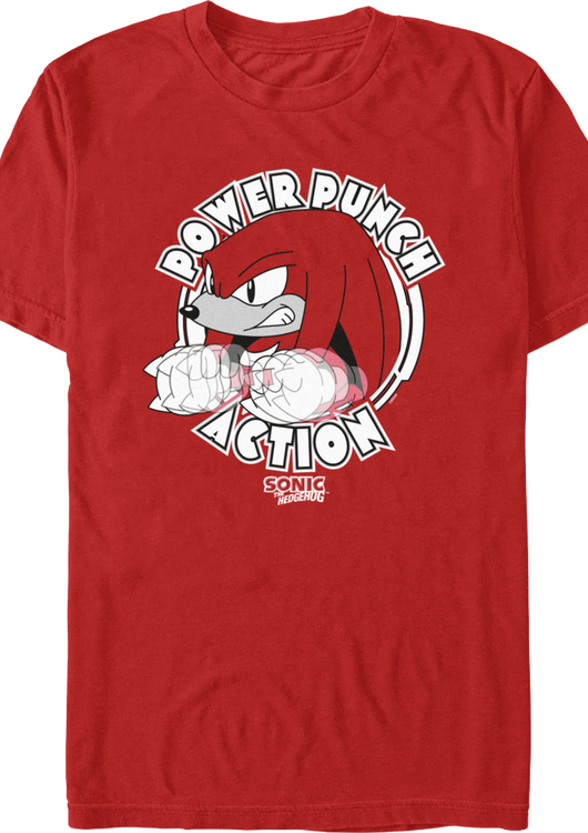 Power Punch Action Sonic The Hedgehog T-Shirt - main product image