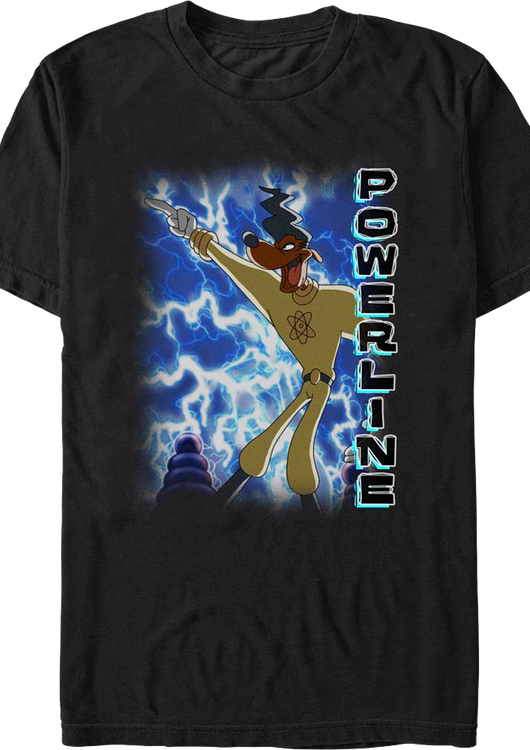 Powerline Lightning Bolts Goofy Movie T-Shirt - main product image
