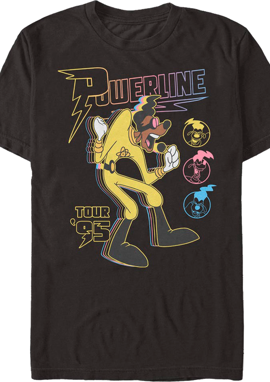 Powerline Tour '95 Goofy Movie Disney T-Shirt - main product image