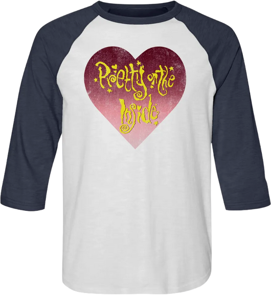 Pretty on the Inside Hole Raglan Baseball Shirt - main product image