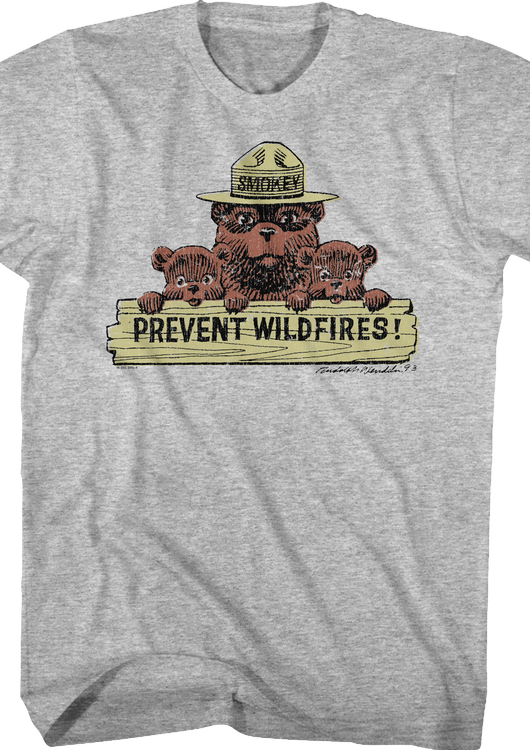 Prevent Wildfires Smokey Bear T-Shirt - main product image