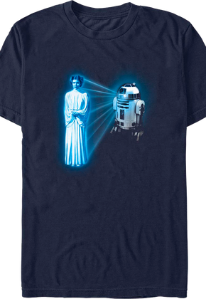 Princess Leia Hologram Star Wars T-Shirt