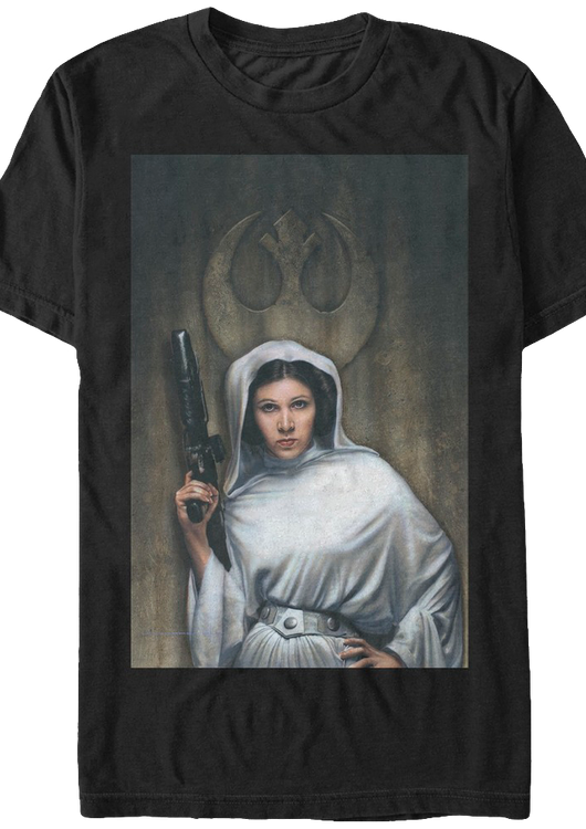 Princess Leia Painting Star Wars T-Shirt - main product image