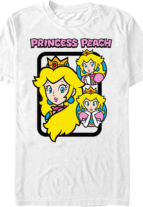 Princess Peach Collage Super Mario Bros. Nintendo T-Shirt