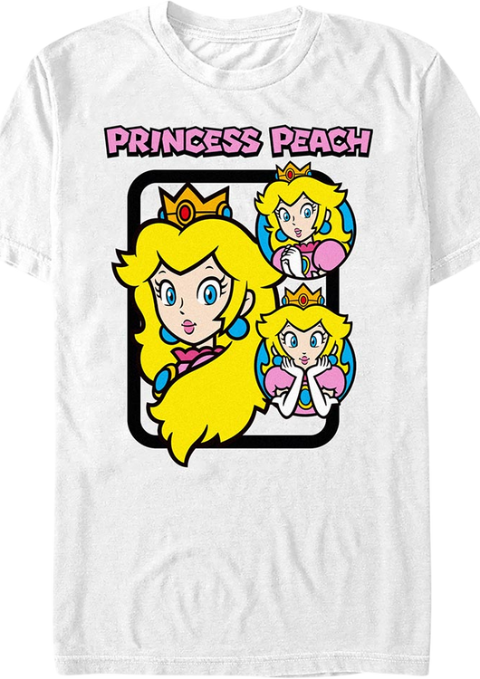 Princess Peach Collage Super Mario Bros. Nintendo T-Shirt - main product image
