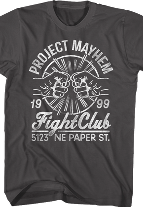Project Mayhem 1999 Fight Club T-Shirt