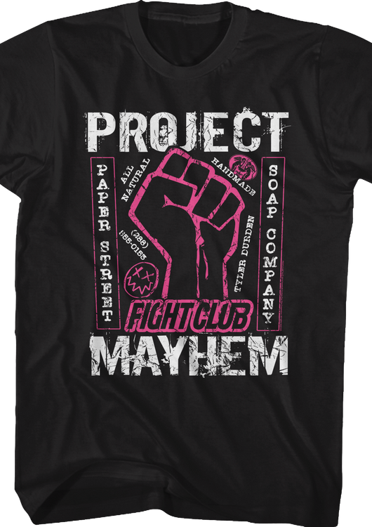 Project Mayhem Fight Club T-Shirt - main product image