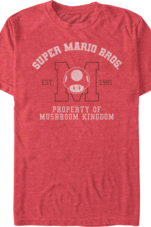 Property Of Mushroom Kingdom Super Mario Bros. T-Shirtmain product image