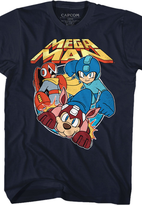 Proto Man Rush and Mega Man T-Shirt