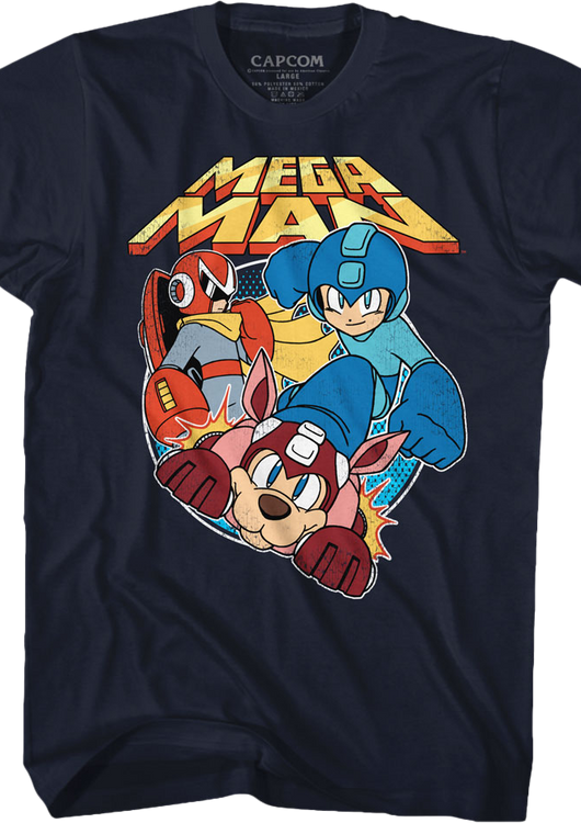 Proto Man Rush and Mega Man T-Shirt - main product image