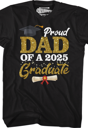 Proud Dad Of A 2025 Graduate T-Shirt
