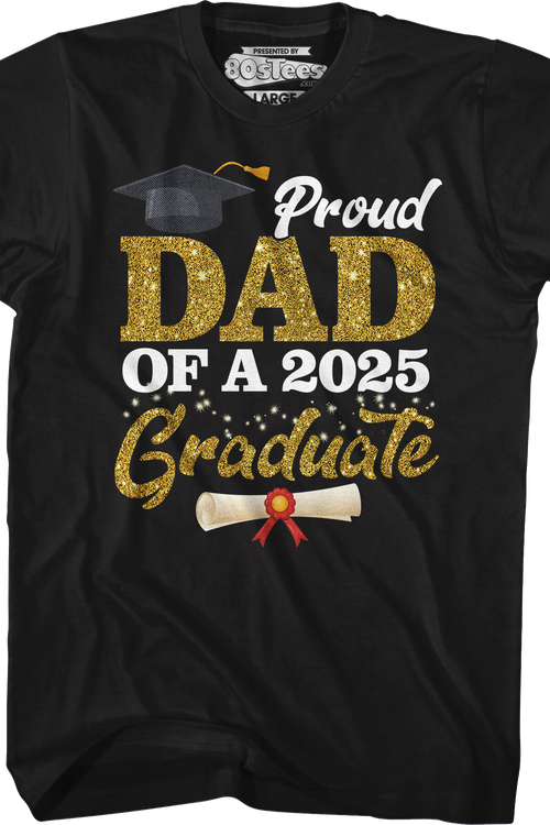 Proud Dad Of A 2025 Graduate T-Shirtmain product image
