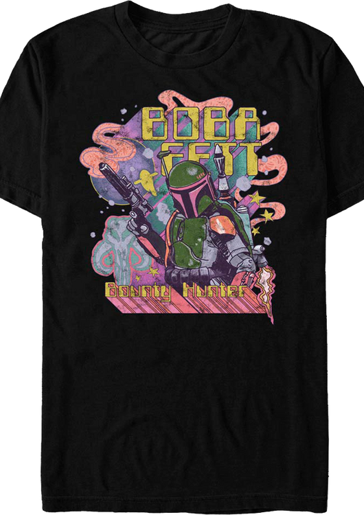 Psychedelic Boba Fett Star Wars T-Shirt - main product image