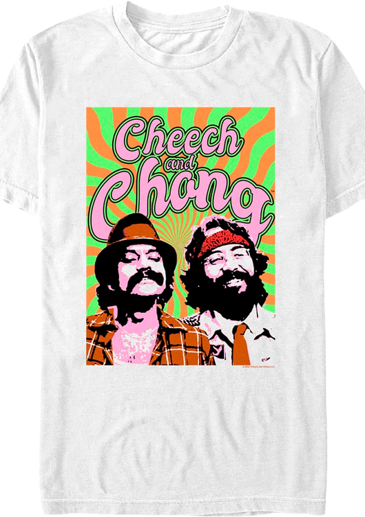 Psychedelic Cheech And Chong T-Shirt - main product image