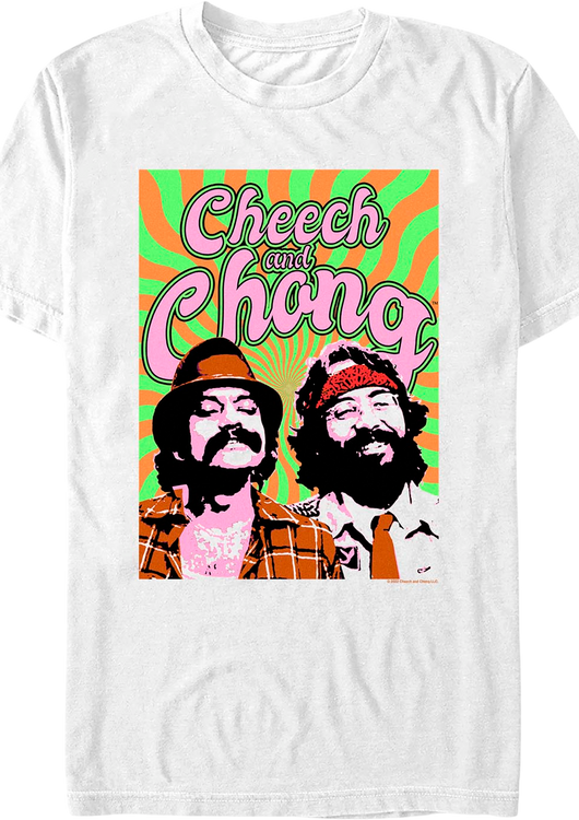 Psychedelic Cheech And Chong T-Shirt - main product image