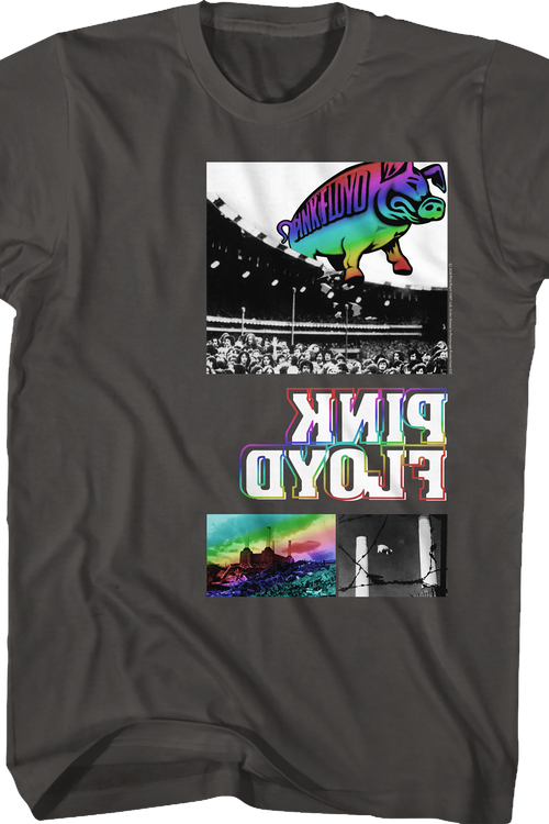 Rainbow Animals Pink Floyd T-Shirtmain product image