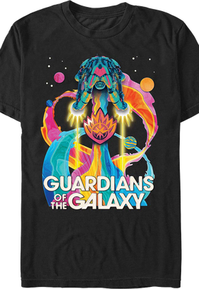 Psychedelic Ship Guardians Of The Galaxy T-Shirt