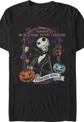 Pumpkin King Collage Nightmare Before Christmas T-Shirt