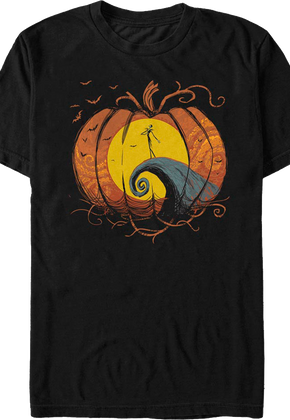 Pumpkin Silhouette Nightmare Before Christmas T-Shirt