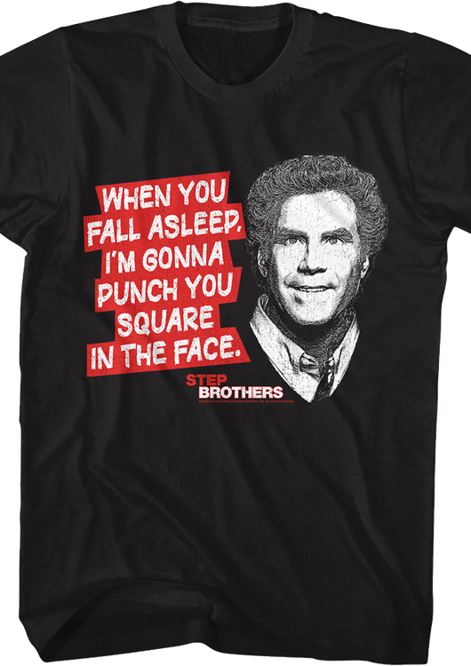 Punch You Square In The Face Step Brothers T-Shirt - main product image