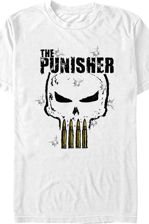Punisher Bullets Logo Marvel Comics T-Shirtmain product image