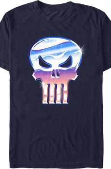 Punisher Faux Chrome Logo Marvel Comics T-Shirt
