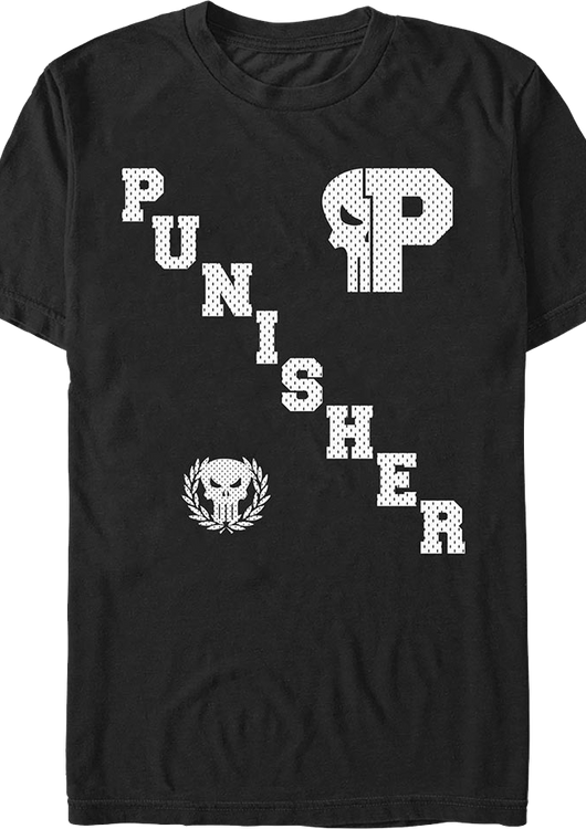 Punisher Jersey Logo Marvel Comics T-Shirt - main product image